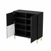 Halmar Credenza con 4 ante Bullet Nero