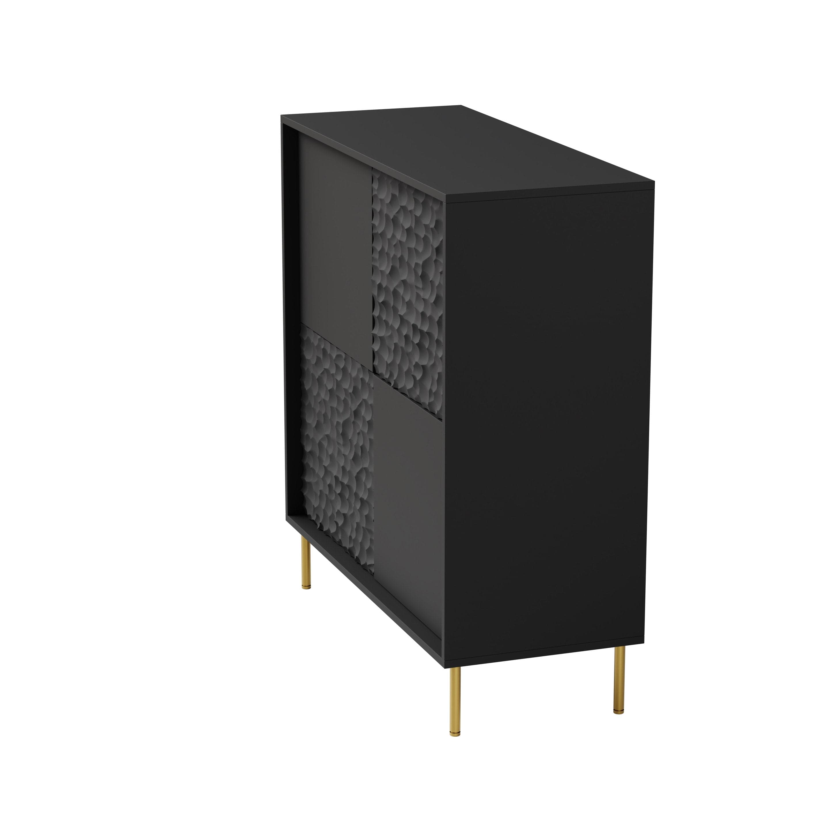 Halmar Credenza con 4 ante Bullet Nero