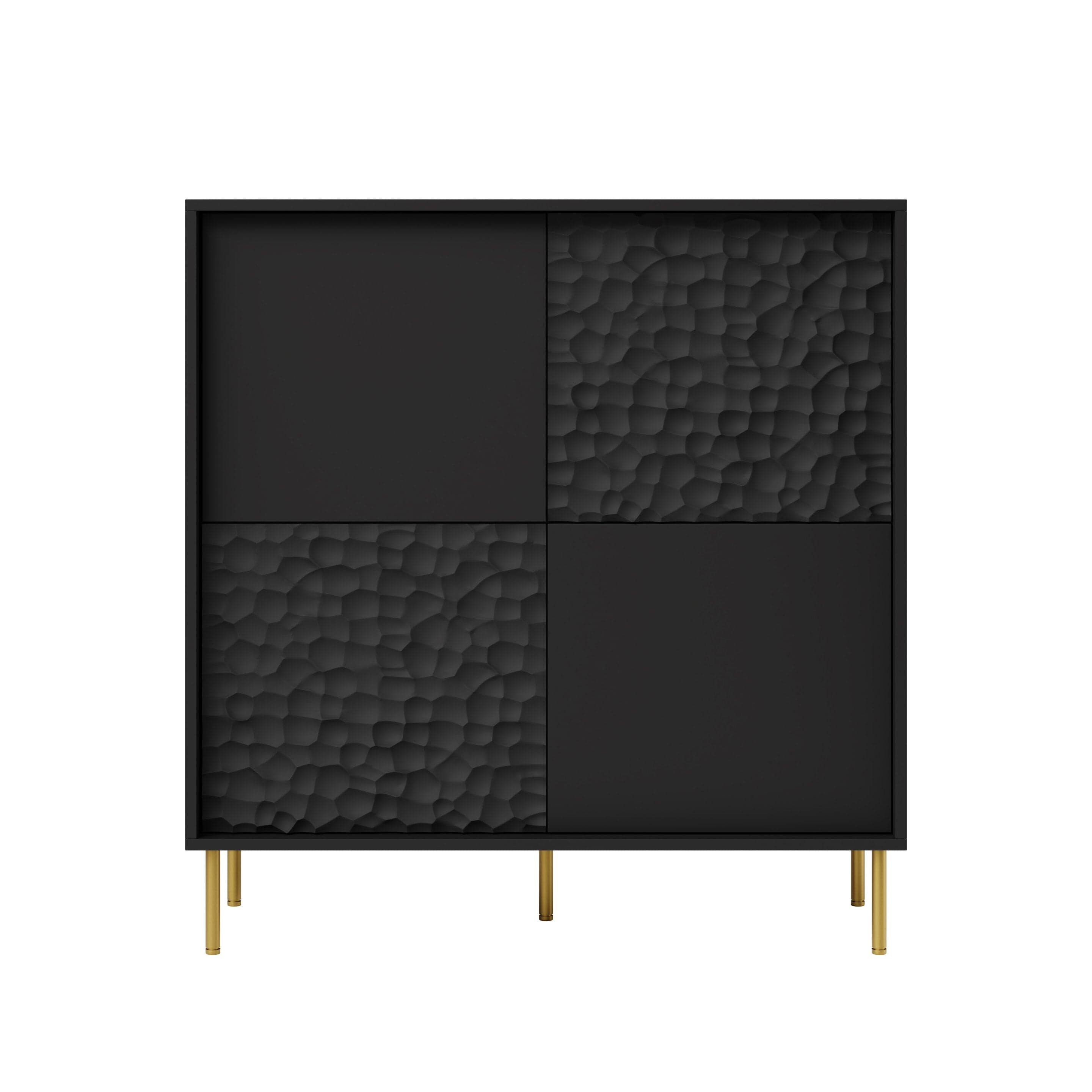 Halmar Credenza con 4 ante Bullet Nero