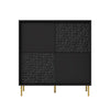 Halmar Credenza con 4 ante Bullet Nero