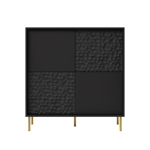 Halmar Credenza con 4 ante Bullet Nero