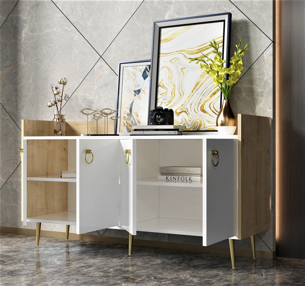 Asir Credenza con 4 ante Daring Quercia