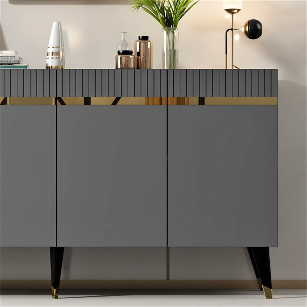Asir Credenza con 4 ante Defne Antracite