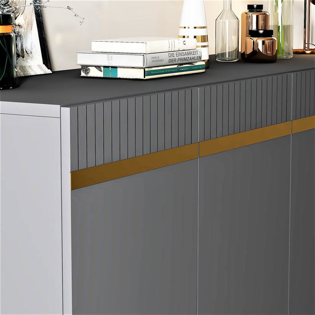 Asir Credenza con 4 ante Defne Antracite