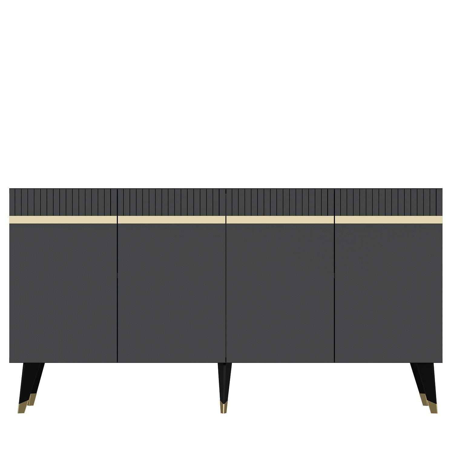 Asir Credenza con 4 ante Defne Antracite