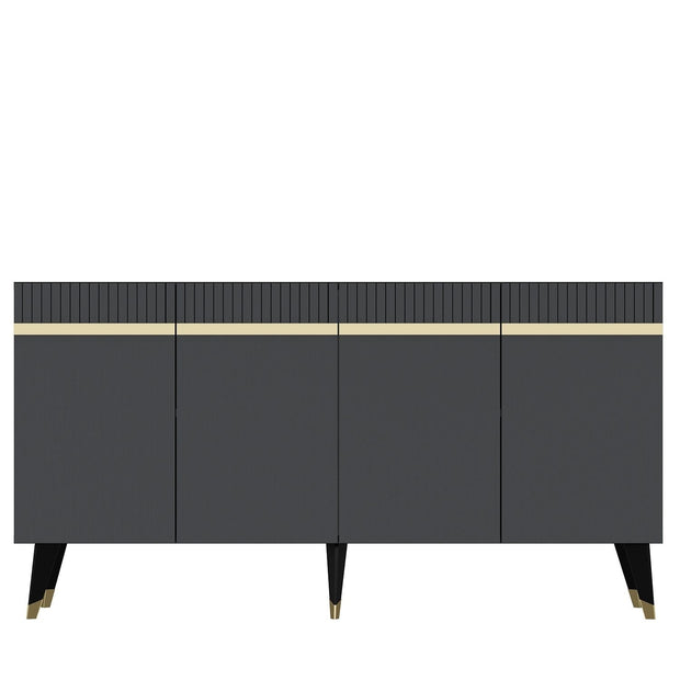 Asir Credenza con 4 ante Defne Antracite