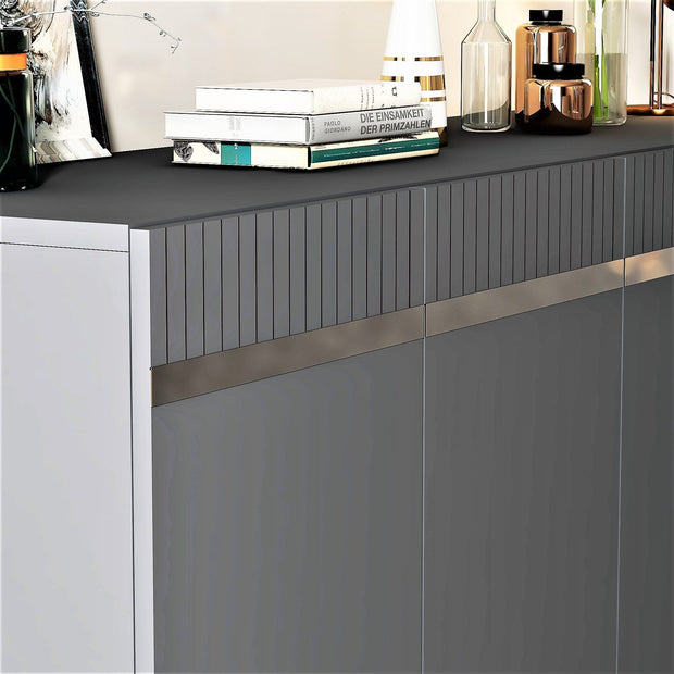 Asir Credenza con 4 ante Defne Antracite