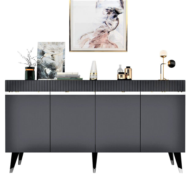 Asir Credenza con 4 ante Defne Antracite