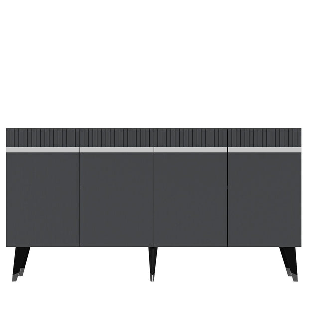 Asir Credenza con 4 ante Defne Antracite