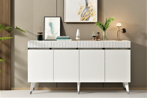 Asir Credenza con 4 ante Defne Argento