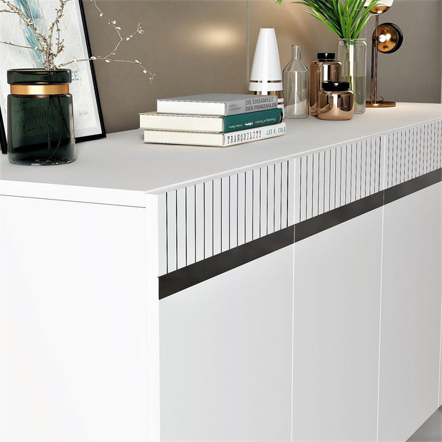 Asir Credenza con 4 ante Defne Argento