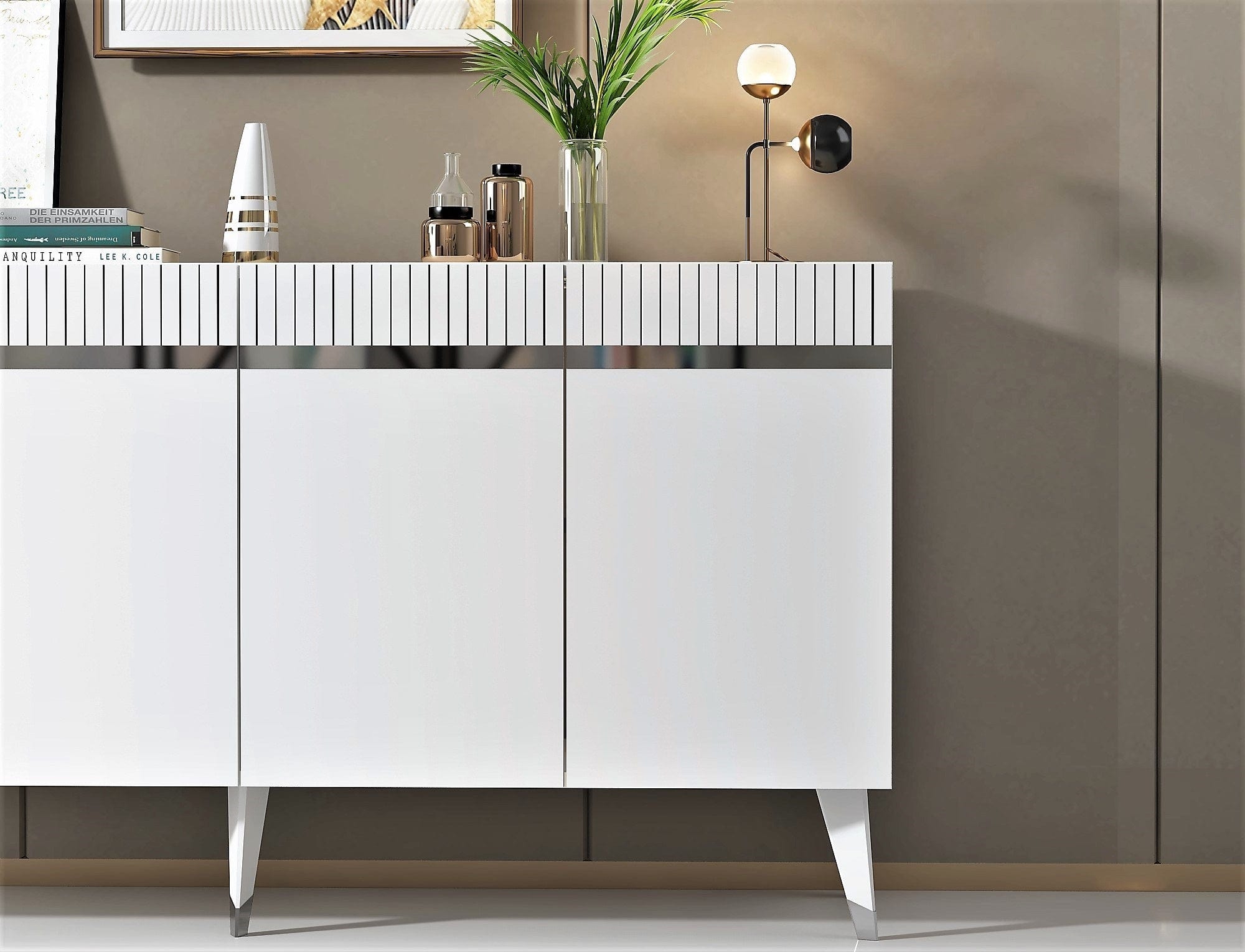 Asir Credenza con 4 ante Defne Argento