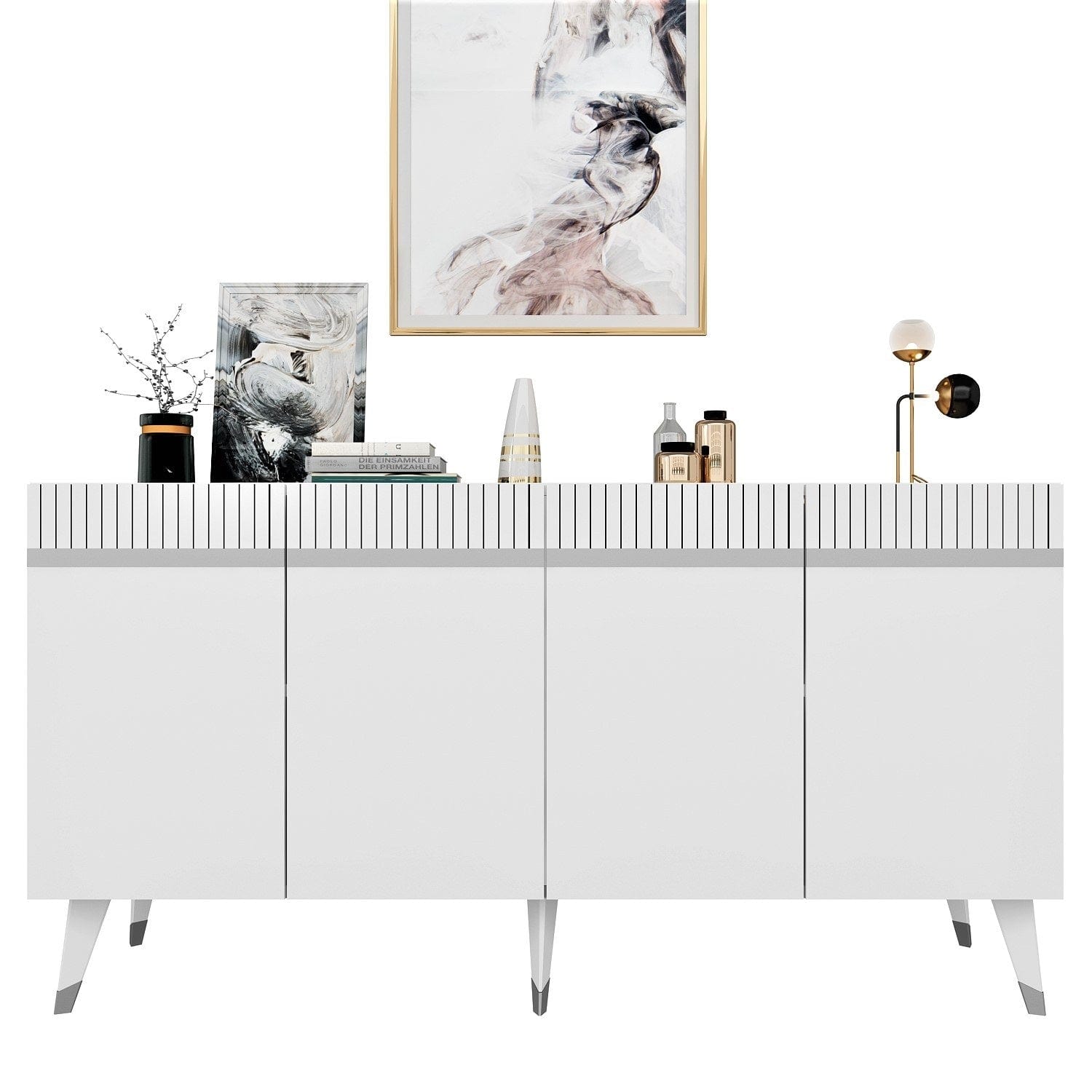 Asir Credenza con 4 ante Defne Argento