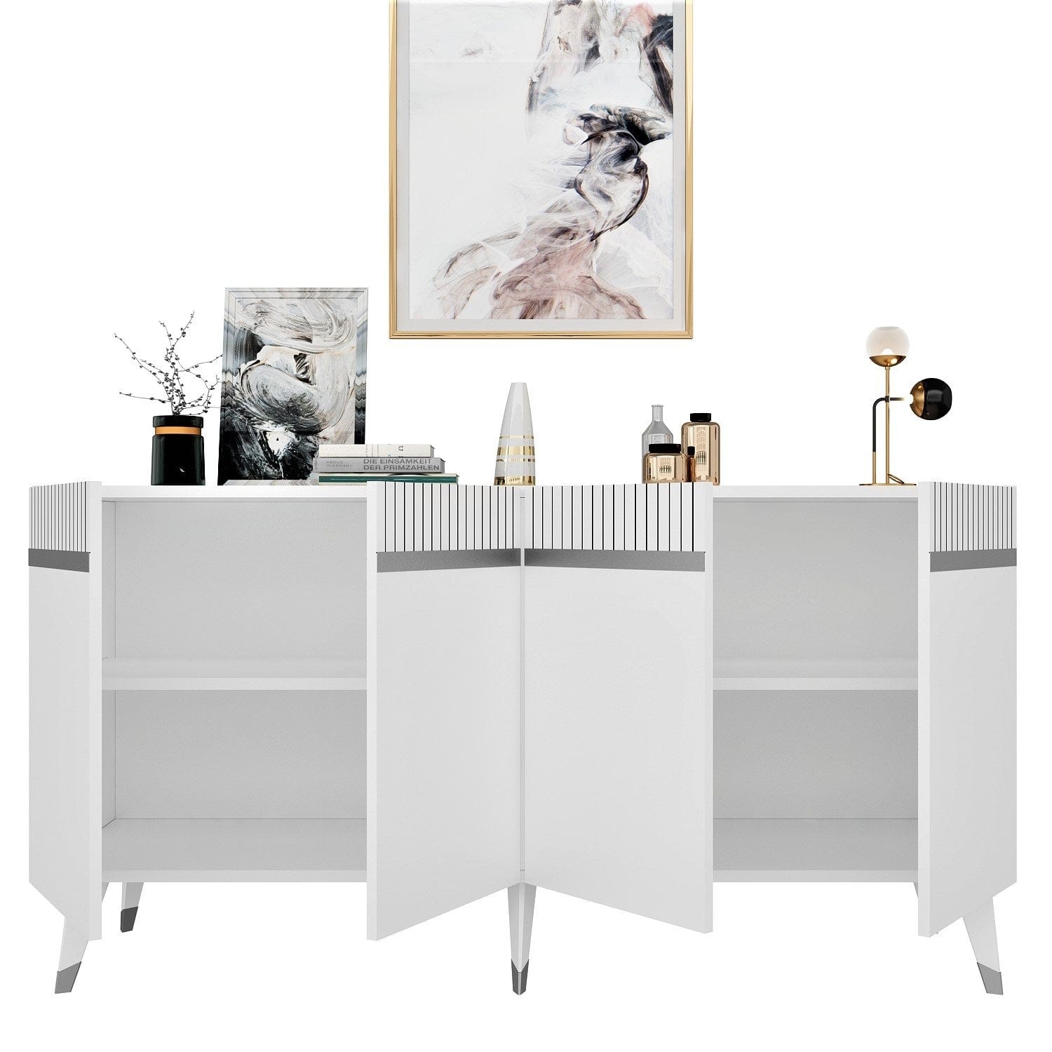 Asir Credenza con 4 ante Defne Argento