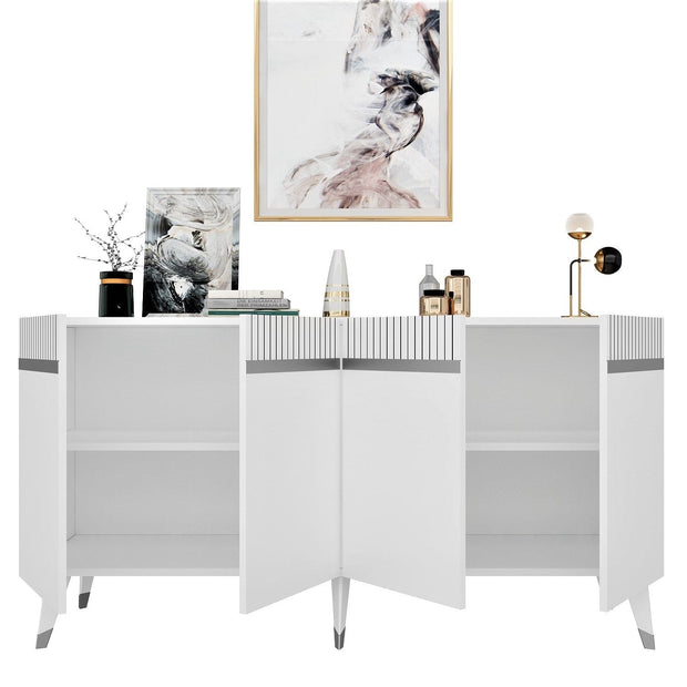 Asir Credenza con 4 ante Defne Argento