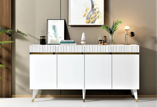 Asir Credenza con 4 ante Defne Oro
