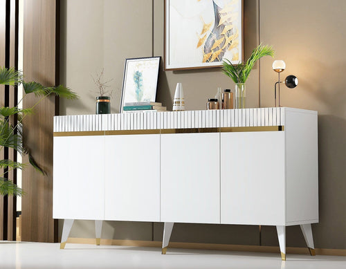 Asir Credenza con 4 ante Defne Oro
