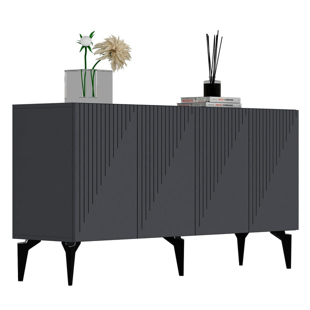Asir Credenza con 4 ante Draw Antracite