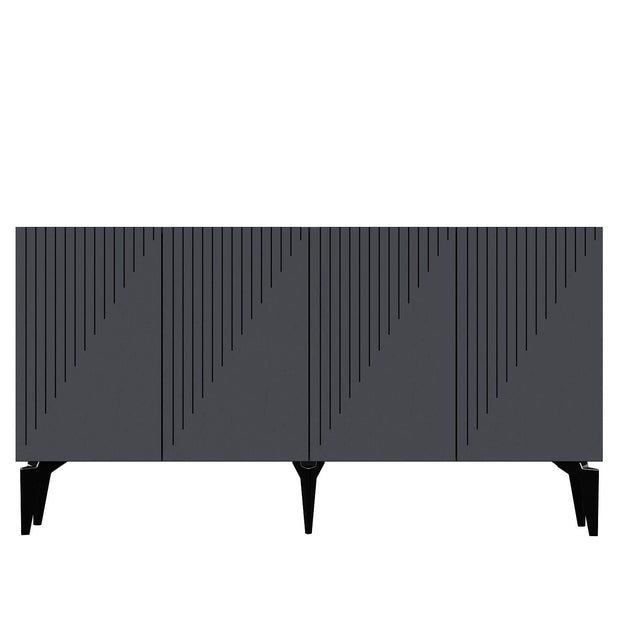 Asir Credenza con 4 ante Draw Antracite