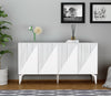 Asir Credenza con 4 ante Draw Bianco