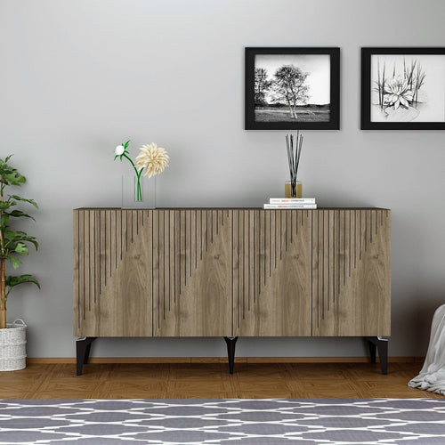 Asir Credenza con 4 ante Draw Noce
