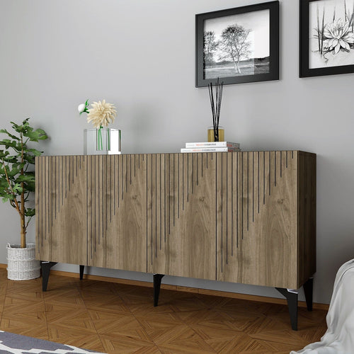 Asir Credenza con 4 ante Draw Noce