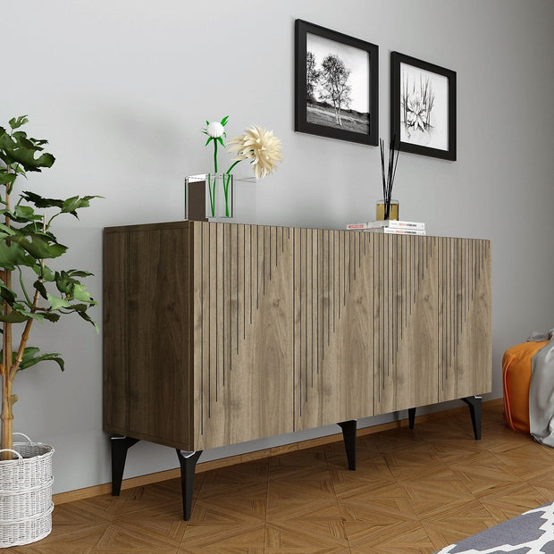 Asir Credenza con 4 ante Draw Noce
