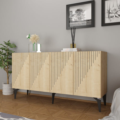 Asir Credenza con 4 ante Draw Quercia