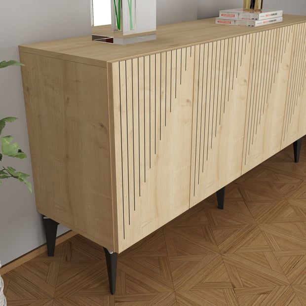 Asir Credenza con 4 ante Draw Quercia