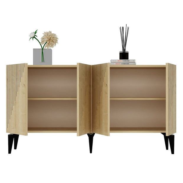 Asir Credenza con 4 ante Draw Quercia