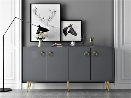 Asir Credenza con 4 ante Drop Antracite