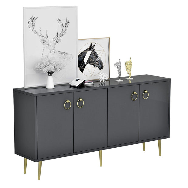 Asir Credenza con 4 ante Drop Antracite