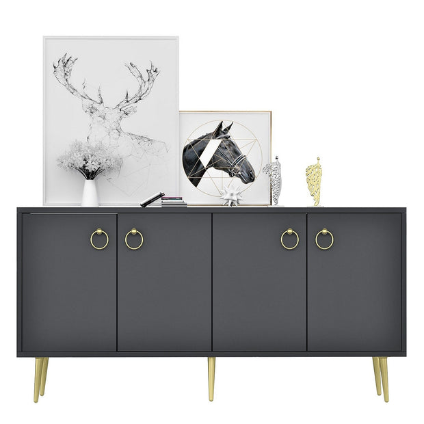 Asir Credenza con 4 ante Drop Antracite