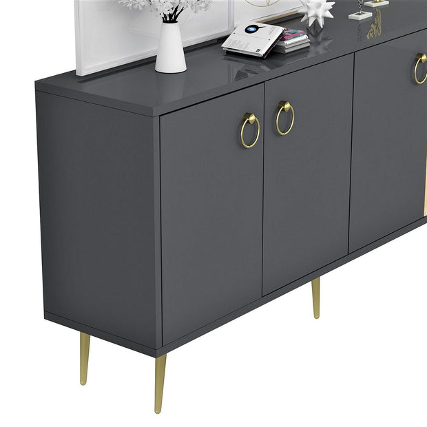 Asir Credenza con 4 ante Drop Antracite