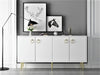Credenza con 4 ante Drop Bianco