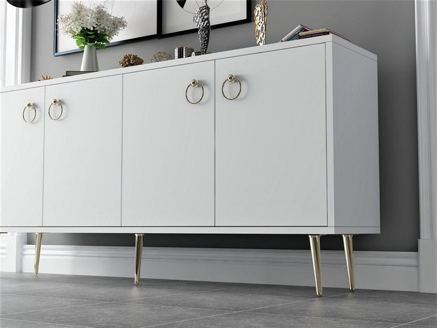 Credenza con 4 ante Drop Bianco (2)