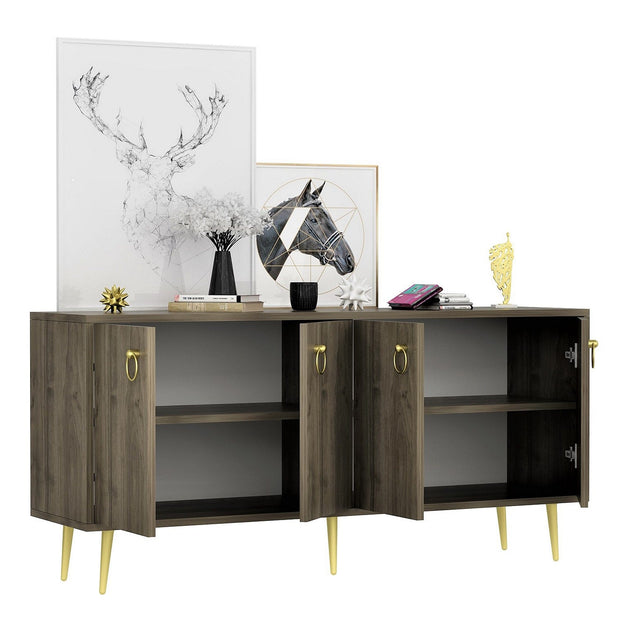 Asir Credenza con 4 ante Drop Noce