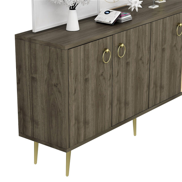 Asir Credenza con 4 ante Drop Noce
