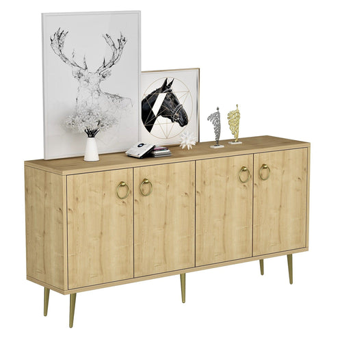 Asir Credenza con 4 ante Drop Quercia