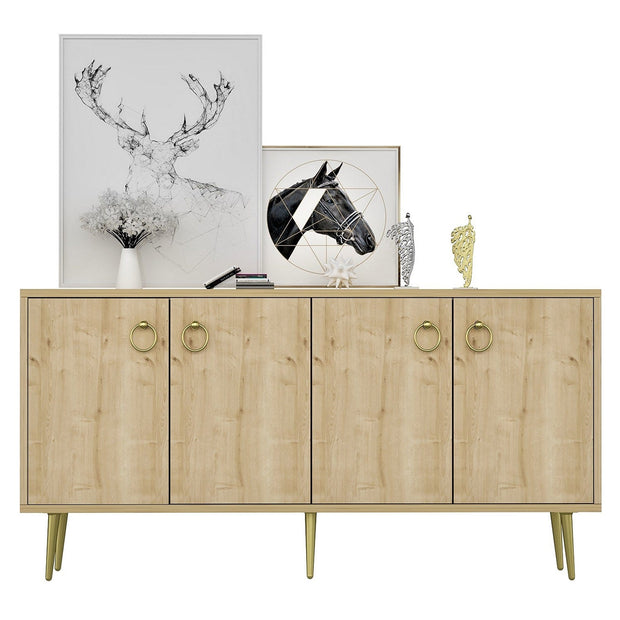 Asir Credenza con 4 ante Drop Quercia