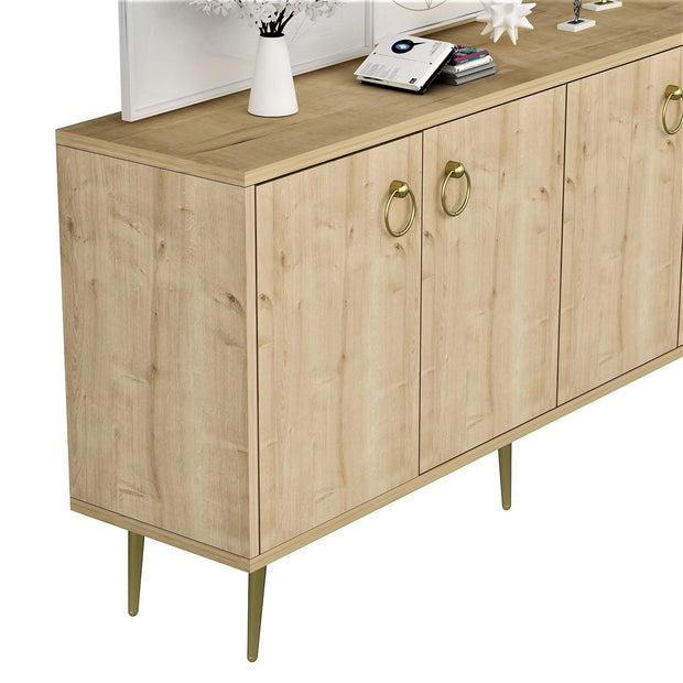 Asir Credenza con 4 ante Drop Quercia