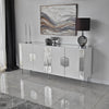 Asir Credenza con 4 ante Dubai Bianco