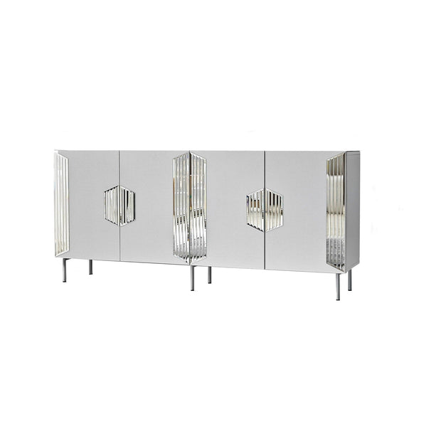 Asir Credenza con 4 ante Dubai Bianco