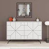 Asir Credenza con 4 ante Dune Bianco