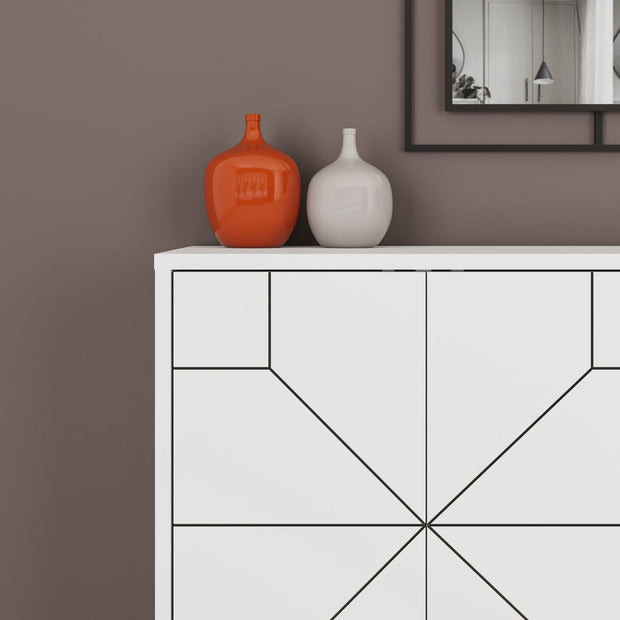 Credenza con 4 ante Dune Bianco (3)