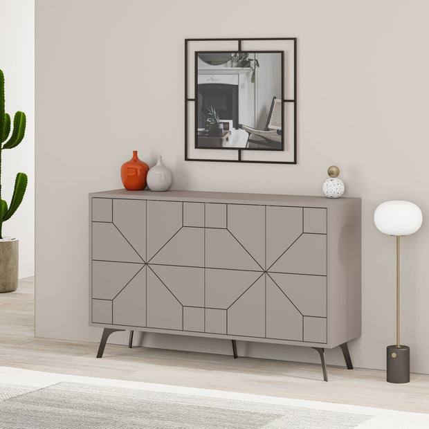 Asir Credenza con 4 ante Dune Cappuccino