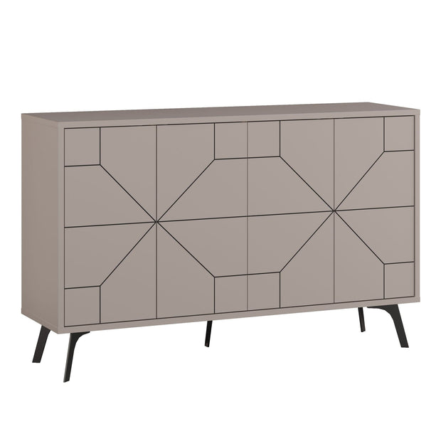 Asir Credenza con 4 ante Dune Cappuccino