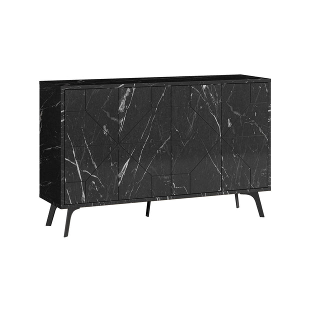 Asir Credenza con 4 ante Dune Nero