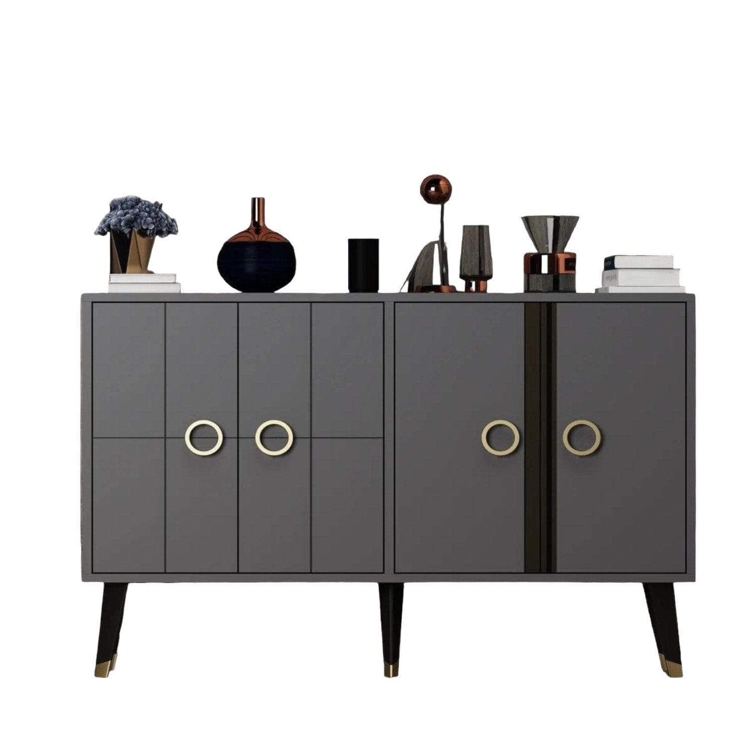 Asir Credenza con 4 ante Eagle Antracite