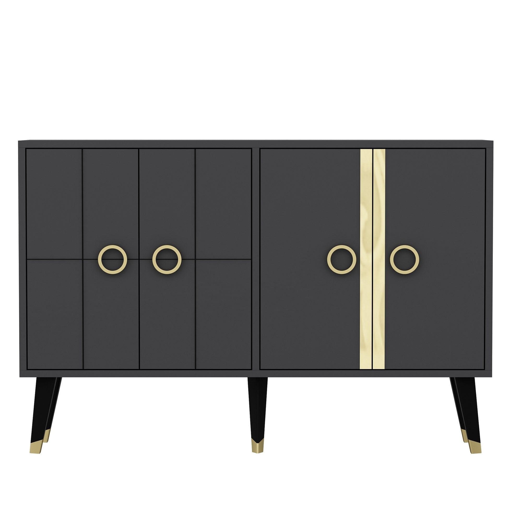 Asir Credenza con 4 ante Eagle Antracite